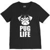 pug life dog tee new V-Neck Tee