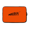 evolution of a fisherman angler mens fishing t shirt Laptop sleeve