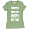 badass mechanic Ladies Fitted T-Shirt