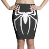 black funny glow in dark glowing Pencil Skirts