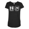 drifting   problem solved mens funny Maternity Scoop Neck T-shirt