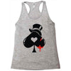 poker hat ace of spades Racerback Tank