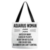 Aquarius Woman Tote Bags