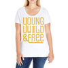young wild and free Ladies Curvy T-Shirt
