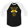 Gold Is The New Pink Fight Like A Kid! 3/4 Sleeve Shirt