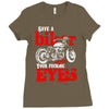 save a bike Ladies Fitted T-Shirt