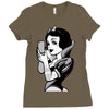 snow white Ladies Fitted T-Shirt