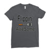 flippin awesome cooking greeting Ladies Fitted T-Shirt