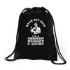 chicken nugget scientist Drawstring Bags