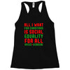 all i want for christmas Racerback Tank