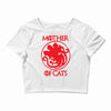 mother of cat new Crop Top