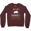 santa taurus christmas ugly t shirts Crewneck Sweatshirt