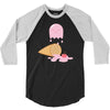 ice cream ghost 3/4 Sleeve Shirt