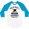 This is What a Badass Grandpa Looks Like 3/4 Sleeve Shirt