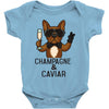 champagne and caviar Baby Bodysuit