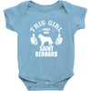 This Girl Loves Saint Bernard Baby Onesie