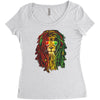 new! men's rasta vibe lion Women's Triblend Scoop T-shirt