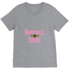 softball mom glitter V-Neck Tee