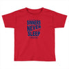 official t shirt mens you me at six sinners never sleep big all sizes Toddler T-shirt