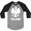poland polska polish football flag new 3/4 Sleeve Shirt