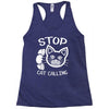 stop cat calling Racerback Tank