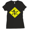 walter white danger toxic breaking bad inspired tee heisenberg meth Ladies Fitted T-Shirt