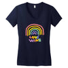 love wins Women's V-Neck T-Shirt