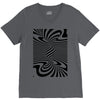 optical illusion V-Neck Tee