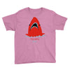 red blue shark Youth Tee