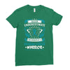 Never Underestimate the Strength of a Ovarian Cancer Warrior Ladies Fitted T-Shirt
