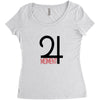 moment red Women's Triblend Scoop T-shirt