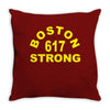 boston 617 strong Throw Pillow