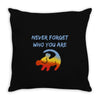 never forget Throw Pillow