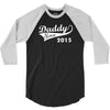daddy since 2015   mens funny 3/4 Sleeve Shirt