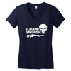 american sniper punisher Women's V-Neck T-Shirt