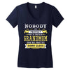 Nobody Is Perfect But If You Are A Grandmom You Are Pretty Damn Close Women's V-Neck T-Shirt