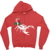 scorpio rose Zipper Hoodie