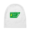 gps logo free exit 63 beach haven Baby Beanies