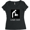 game over baby Women's Triblend Scoop T-shirt