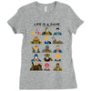 life is a game Ladies Fitted T-Shirt