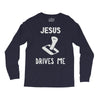 jesus drives me Long Sleeve Shirts