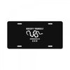 Guccify Yourself White Black White License Plate