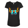 high tooths with joint Maternity Scoop Neck T-shirt