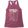 April Girl Facts Taurus Racerback Tank