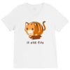 if it fits i sits V-Neck Tee