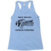 peace through superior firepower Racerback Tank