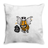 monster i will bee bat Throw Pillow