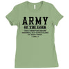 Army Of The Lord Christian T Shirts Bible Verse Ladies Fitted T-Shirt