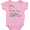 it's a pig thing Baby Bodysuit