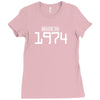 made in 1974 birthday Ladies Fitted T-Shirt